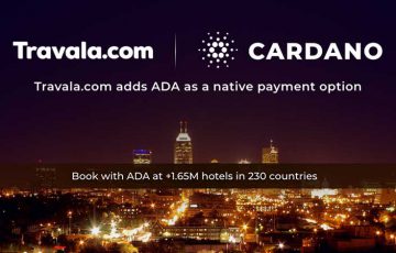 旅行ホテル予約サイトTravala.com「Cardano/ADA」決済に対応