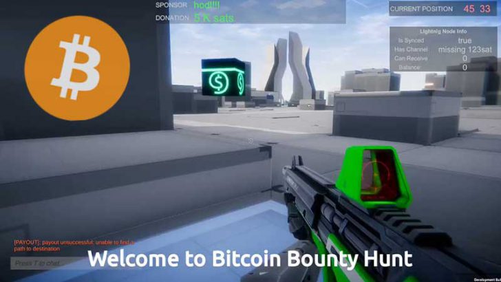 ビットコインを収集できるFPSゲーム「Bitcoin Bounty Hunt」登場：Donnerlab