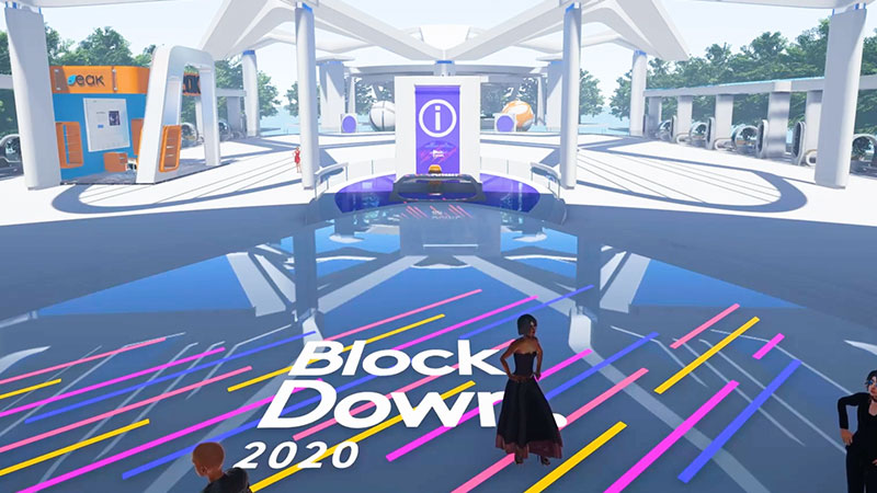 VR空間に構築された「ブロックチェーンイベント会場映像」を公開【BlockDown 2020】