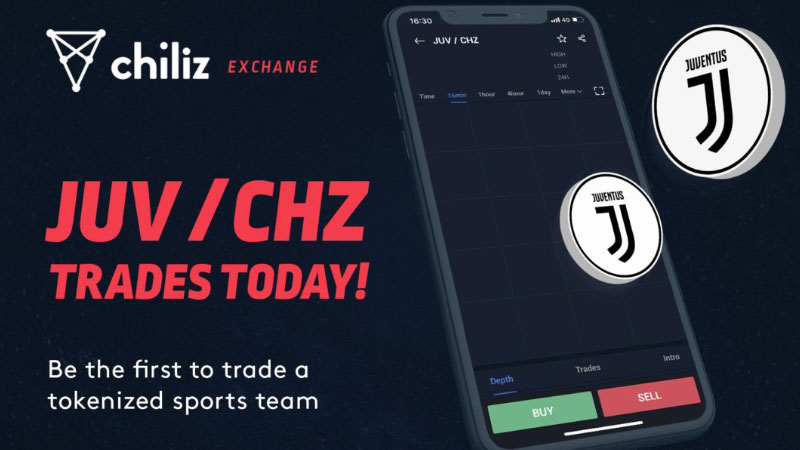 仮想通貨取引所「Chiliz.net」ユベントスファントークン（JUV）の取引開始