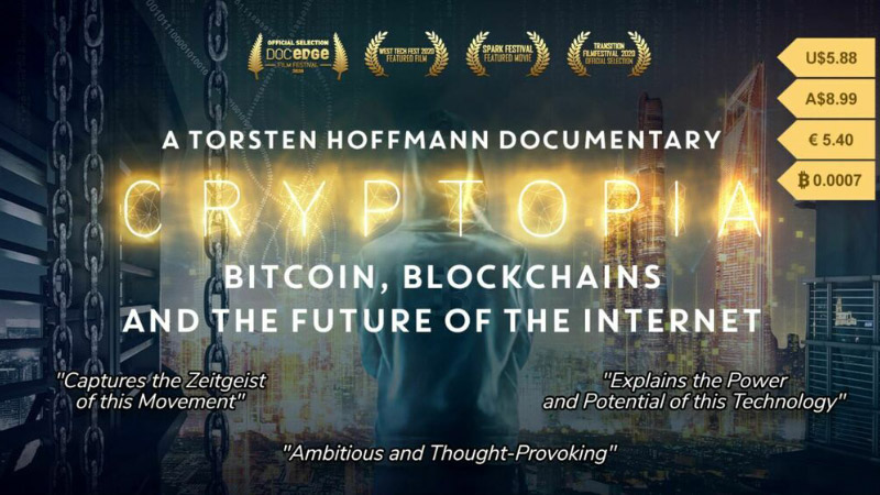 仮想通貨・ビットコインのドキュメンタリー映画「Cryptopia」公開
