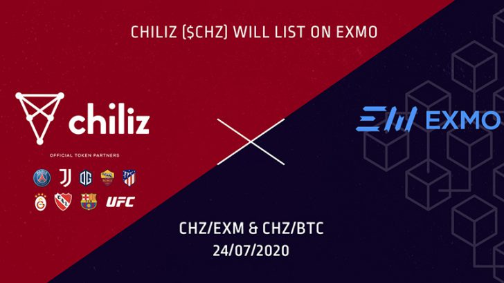 チリーズ（Chiliz/CHZ）ロシア語圏の大手暗号資産取引所「EXMO.COM」に上場