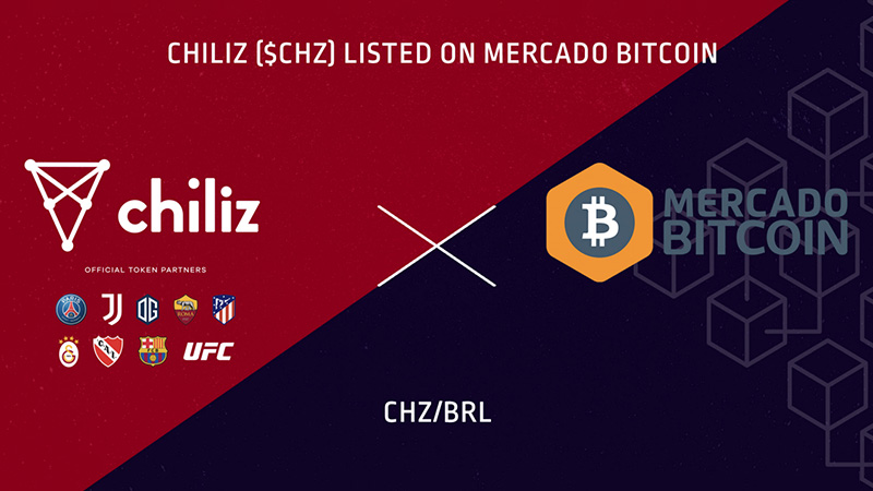 チリーズ（Chiliz/CHZ）ブラジル最大の暗号資産取引所「MERCADO BITCOIN」に上場