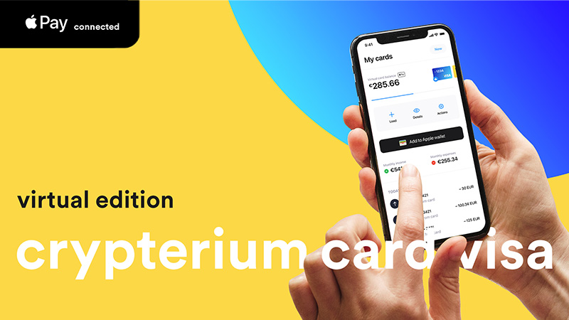 Apple Payと互換性のある「バーチャルVisaカード」発表：仮想通貨決済企業Crypterium