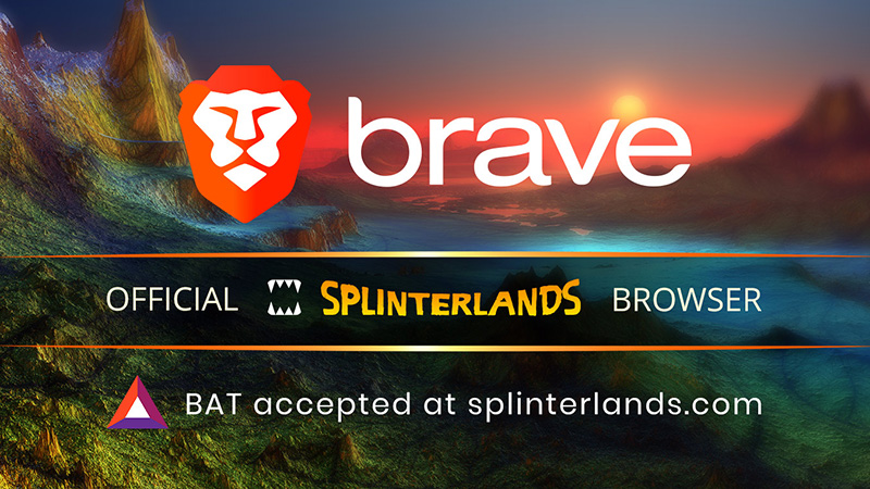 Brave：ブロックチェーンカードゲーム「Splinterlands」と提携