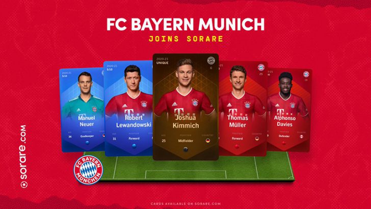 【Sorare】ドイツのサッカークラブ「FCバイエルン・ミュンヘン」が新規加入