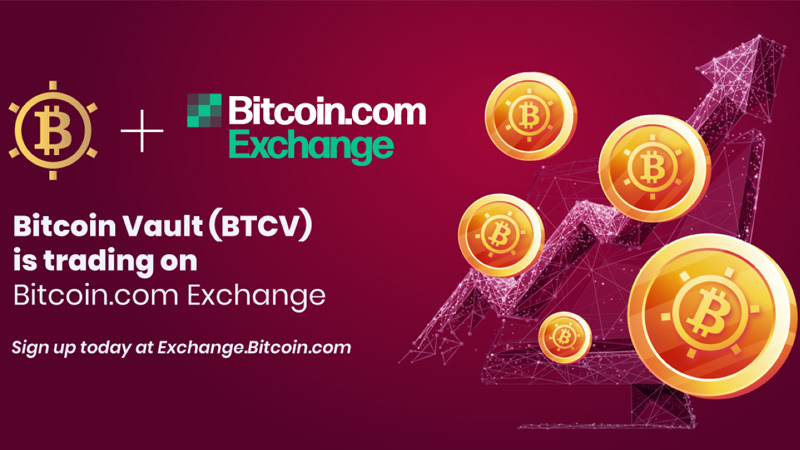 ビットコインボルト（BTCV）暗号資産取引所「Bitcoin.com Exchange」に上場