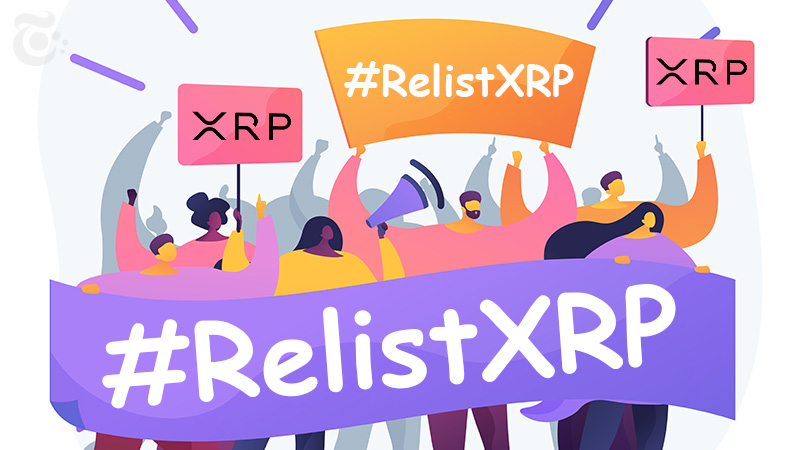 XRP再上場求める「#RelistXRP」運動活発化｜XRP価格は60円台まで回復