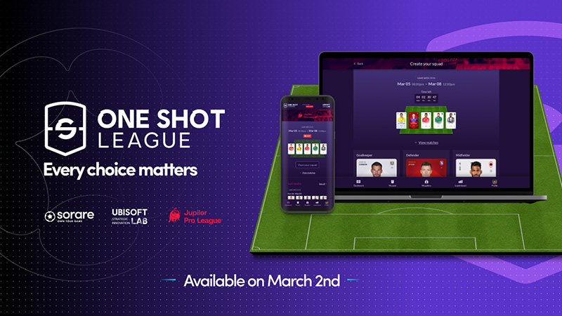 Ubisoft × Sorare：NFTカード用いたサッカーゲーム「One Shot League」を開発