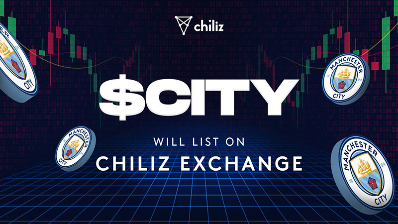 Chiliz Exchange マンチェスター シティfcの Cityトークン 本日取引開始 仮想通貨ニュースメディア ビットタイムズ