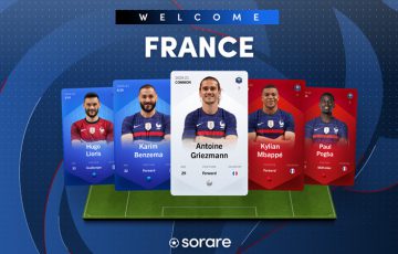 Sorare「サッカーフランス代表チームのNFT選手カード」発行へ