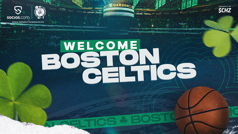 【Chiliz&Socios】NBA所属の強豪バスケチーム「Boston Celtics」と提携