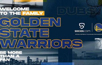 Socios.com：NBAチーム「ゴールデンステート・ウォリアーズ」と提携