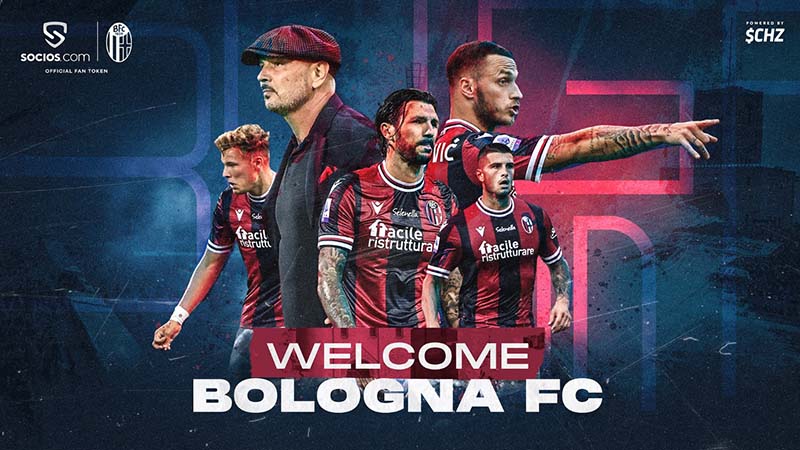 Chiliz＆Socios：イタリアの古豪クラブ「Bologna FC」と提携｜$BFCファントークン発行へ