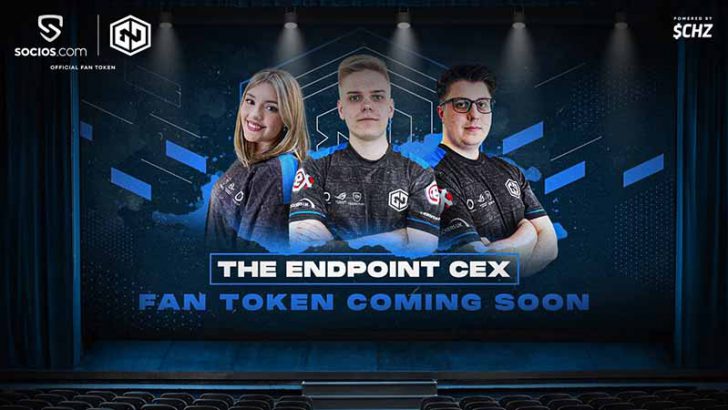 Chiliz：イギリスのeスポーツ団体「Endpoint CeX」と提携｜$ENDCEXファントークン発行へ