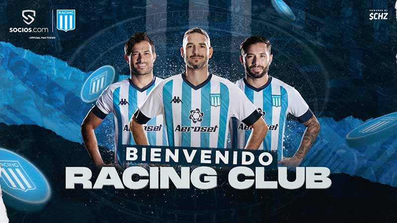 Chiliz&Socios：アルゼンチンの「Racing Club」と提携｜$RACINGファントークン発行へ