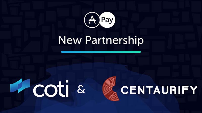ADA Pay提供のCOTI：NFT音楽チケットの「Centaurify」と提携｜ADA決済実装へ