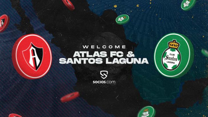 Chiliz&Socios：メキシコで初提携「Atlas FC・Santos Laguna」のファントークン発行へ
