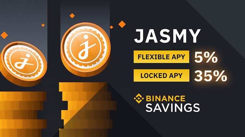 Binance Saving「ジャスミーコイン（JasmyCoin/JASMY）」をサポート