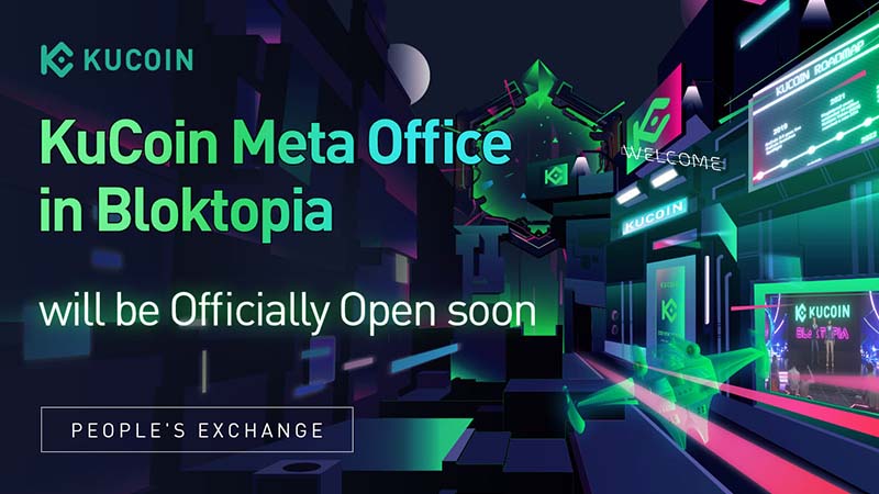 KuCoin：Bloktopia内のメタバースオフィス「KuCoin Meta Office」発表｜内部映像も公開