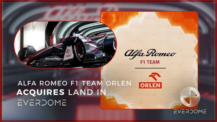 Alfa Romeo F1 Team ORLEN「Everdome」のメタバース土地取得｜マーケットプレイスも提供予定