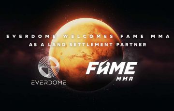 FAME MMA「Everdomeのメタバース土地」を取得｜アリーナでイベント開催へ