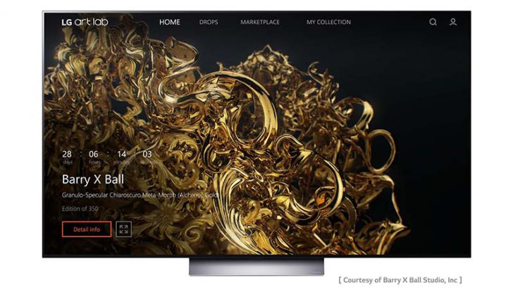 テレビでNFTの閲覧・取引「LG Art Lab」を発表：LG Electronics