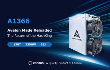 Canaan：最新のビットコインマイニングマシン「Avalon Made A13」を発表