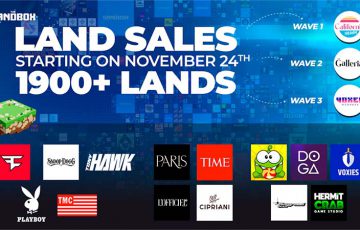The Sandbox「LAND SALE」11月25日から開始｜主要ブランドの近隣土地を販売