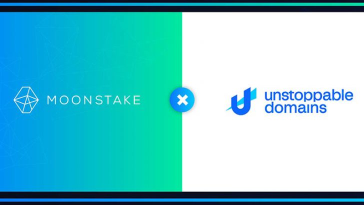 Moonstake：NFTドメイン提供の「Unstoppable Domains」と提携