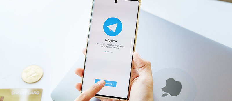 Telegramアカウントにログインする画像