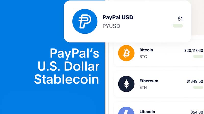 ペイパル：独自のステーブルコイン「PayPal USD（PYUSD）」を発表