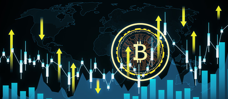 ビットコイン価格予想を表現した画像