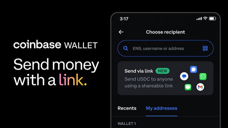 Instagram・TikTokなどで仮想通貨を簡単送金「Coinbase Wallet」が新サービス発表