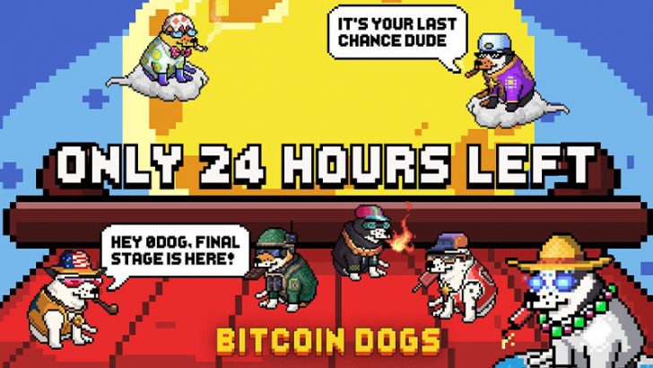 Bitcoin Dogsが1150万ドル以上を調達｜プレセール終了まで24時間を切る