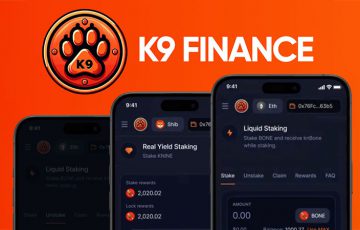 シバイヌDeFiのK9 Finance「流動性ステーキングのモバイル版動画」を公開