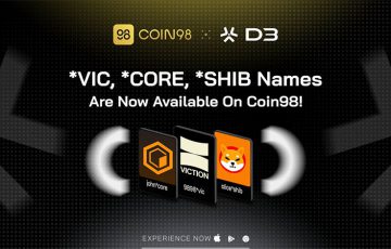 Coin98 Super Wallet：D3社の「SHIB・CORE・VICTIONドメイン」に対応