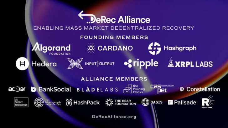 カルダノ・リップル・へデラなどが集結「DeRec Alliance」創設メンバーが決定