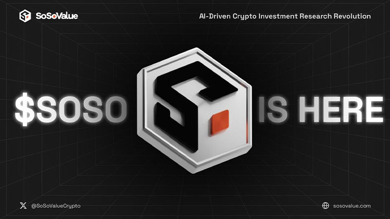 SoSoValue、$SOSOトークンのエアドロップ請求が可能に｜複数の大手取引所にも上場（SoSoValue Now Accepts $SOSO Token Airdrop Requests | Also Listed on Several Major Exchanges）