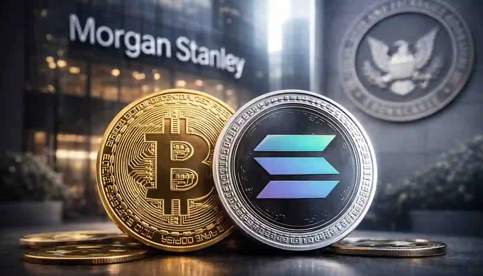 モルガン・スタンレー、ビットコイン・ソラナ現物ETFを申請｜米銀行で初