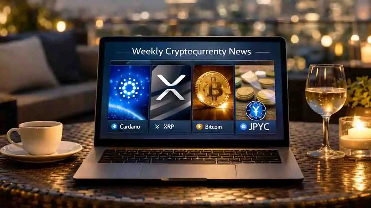 仮想通貨ニュース週間まとめ「カルダノ・XRP・ビットコイン・JPYC」などの注目記事（Weekly crypto news roundup: Highlights on Cardano, XRP, Bitcoin, and JPYC）