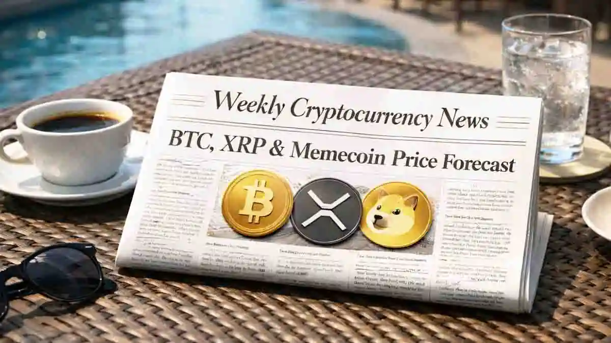 仮想通貨ニュース週間まとめ「BTC・XRP・ミームコイン・価格予想」などの注目記事（Weekly crypto news roundup including BTC, XRP, meme coins, price predictions）