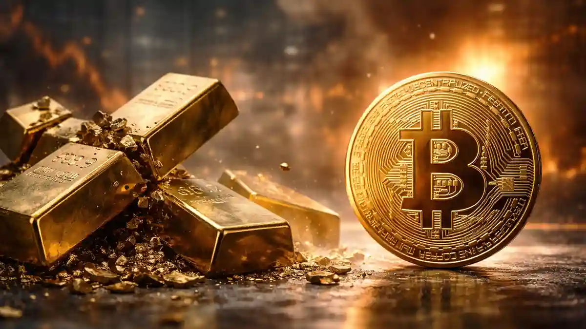 金が40年ぶり最大下落、ビットコインは逆行高｜「安全資産の定義」に揺らぎ