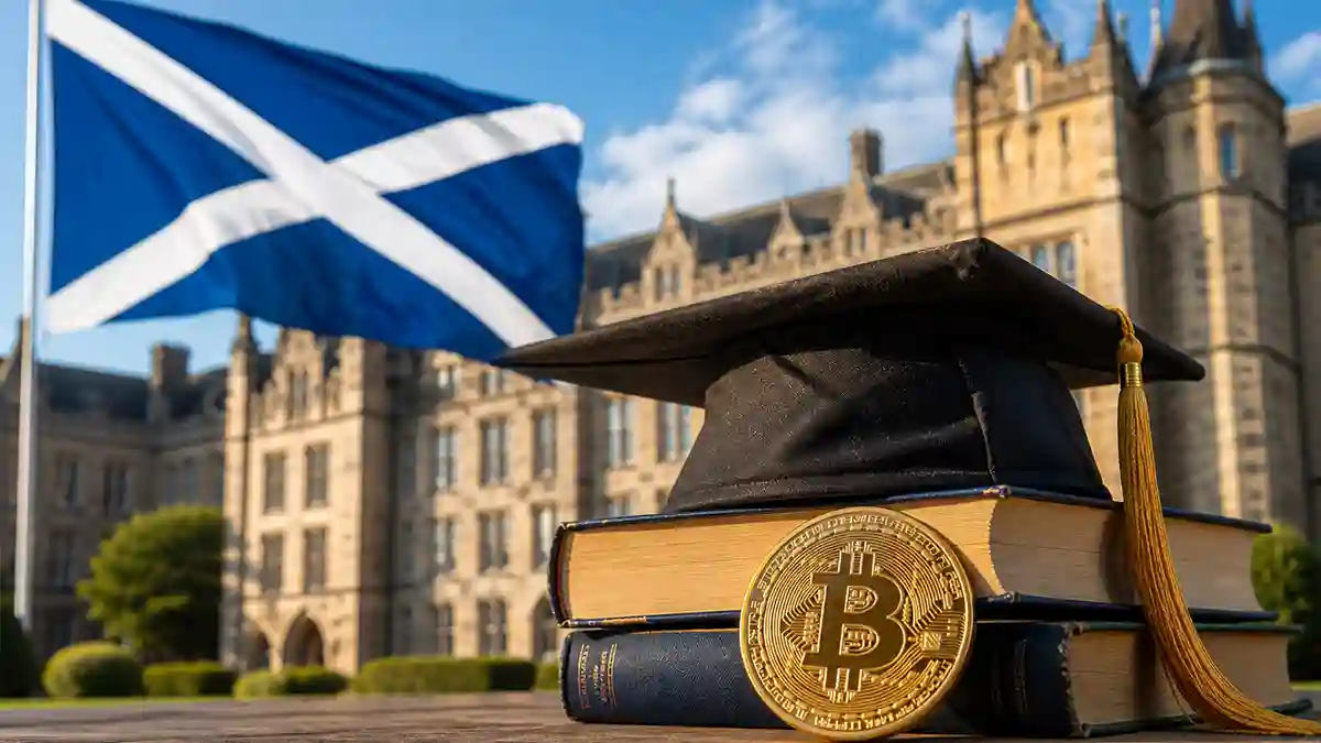 スコットランド名門校、BTC原資の「全額給付型奨学金」を創設｜準備金構築も