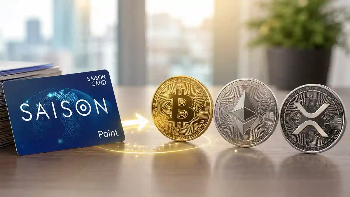 セゾンポイントがBTC・ETH・XRPに交換可能に｜コインチェック連携で実現